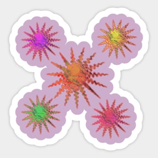 Colorful stars Sticker